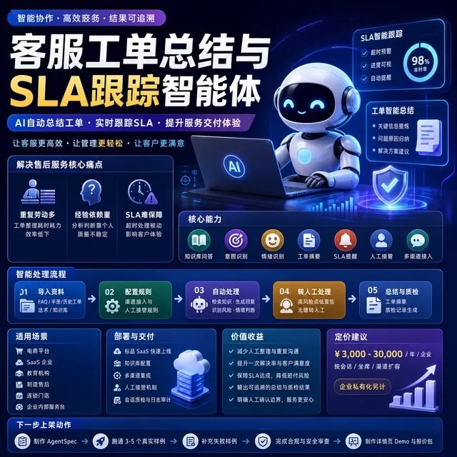 客服工单总结与SLA跟踪智能体