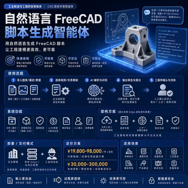 自然语言 CAD 脚本生成智能体