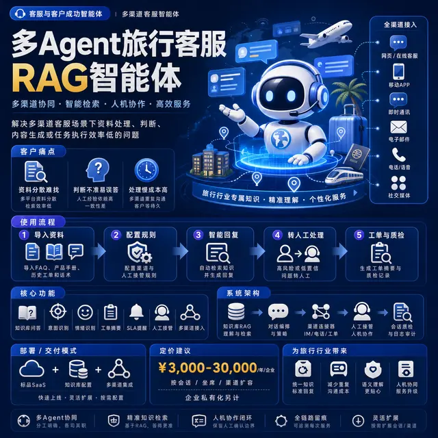 多Agent旅行客服RAG智能体